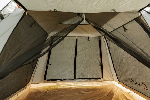 Палатка туристическая 2 человека 200*200*145 см, серый | Зображення 4