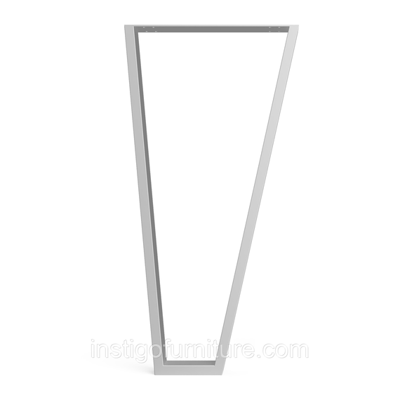 Опора ножка для столу з металу 365×60mm, H=730mm (профільна труба: 60x20mm) Сірий | Зображення 1