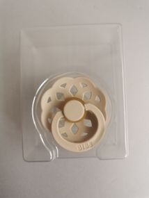 Соска пустушка Bibs 6-18 міс Boheme Vanilla natural rubber кругла