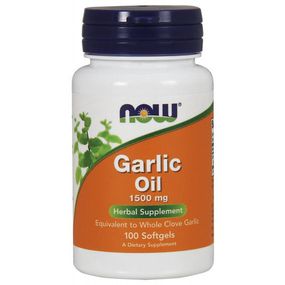 Часник NOW Foods Garlic Oil 1500 mg 100 Softgels