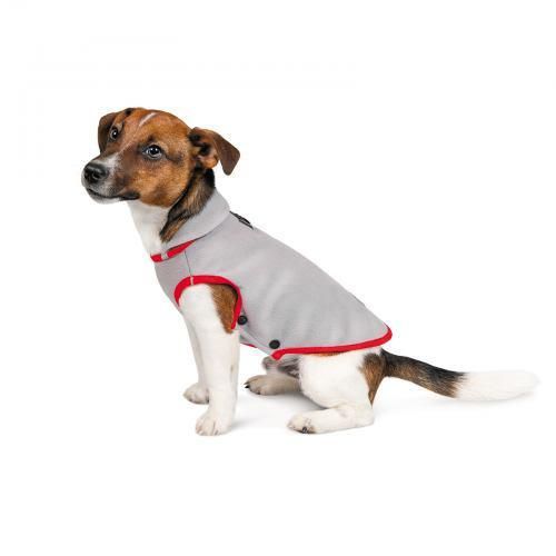 Жилет Pet Fashion «Fleecy» для собак, размер S, серо-красный | Зображення 2