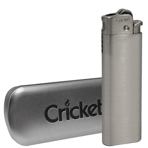 Газова Запальничка Метал Cricket Deluxe Turbo Silver У Кейсі