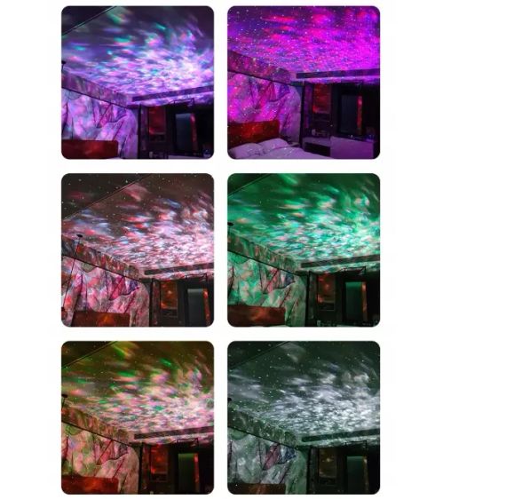 Лампа проектор Asato PROJEKTOR STARS STAR NIGHT LIGHT LED USB + пульт | Зображення 3