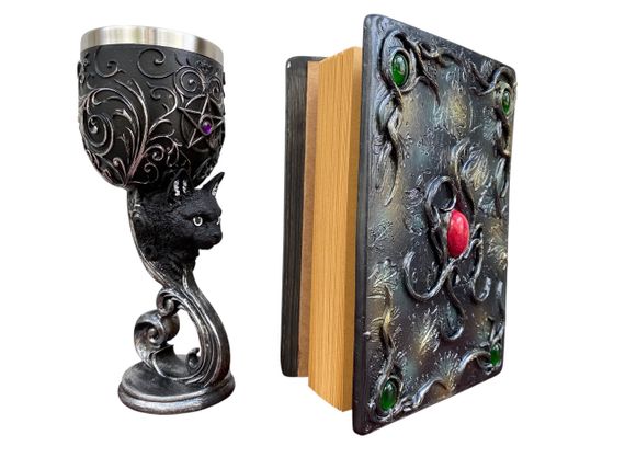 Подарунковий набір Келих 3D Кіт і Блокнот 3D «Лісовий Гримуар Лиси» | Зображення 1