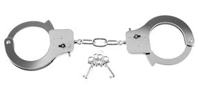Металлические наручники FFSLE Metal Handcuffs designer guffs Серебристые.