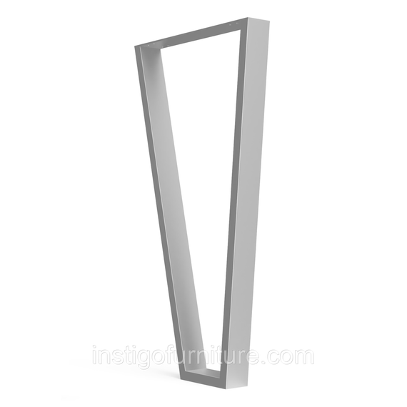 Опора ножка для столу з металу 365×60mm, H=730mm (профільна труба: 60x20mm) Сірий | Зображення 2