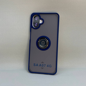 Чохол Samsung Galaxy A07 4G Ring Magnet матовий з кільцем-тримачем Синій