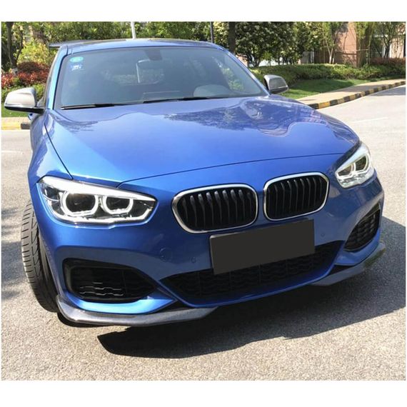 Накладки на передній бампер Flap (для M-Sport 2015-2019, Карбон) для BMW 1 серія F20/21 рр | Зображення 1