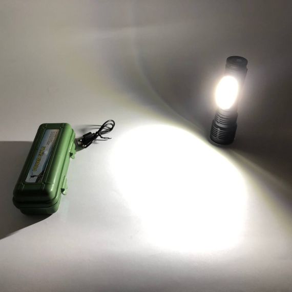 Ліхтарик потужний акумуляторний для дому Police BL-T630S-XPE+COB, Ліхтар портативний переносний UK-97 | Зображення 6