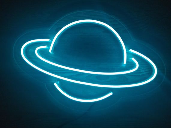 Неоновий світильник Сатурн 300х200 acr-n000012 | Зображення 2