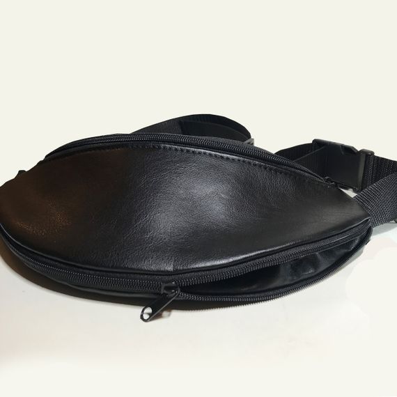 Сумка-бананка с расширителем из эко-кожи 32×16×7.5 см сумка через плечо или поясная сумка мужская/женска (02913)