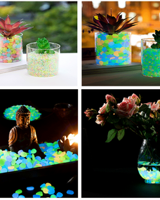 Светящийся декор "Галька" микс, 1 см. 50 шт