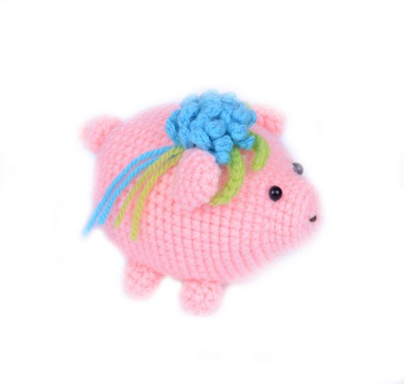 Набор для творчества "Свинка" BK-012 вязание крючком | Зображення 1