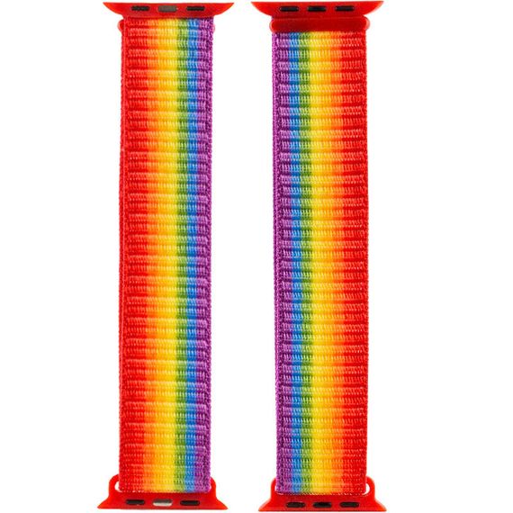Ремешок Nylon для Apple Watch 38/40/41/42mm(ser.10) Разноцветный / Rainbow