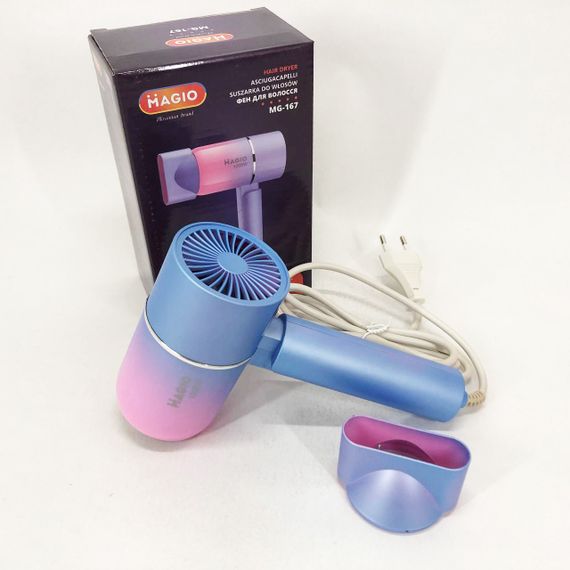 Фен для волосся Magio MG-167, 1200 Вт, складана ручка, 2 режими нагріву | Зображення 8