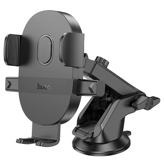 Автотримач Hoco H19 Mighty one-button (center console) Black | Зображення 4