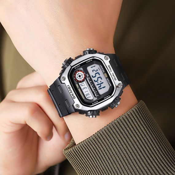 Спортивний чоловічий годинник Skmei 2126SIBK Silver-Black | Зображення 3