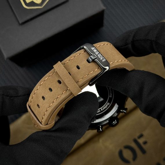 Годинник наручний Awarder 016 Тризуб золото Black-Brown | Зображення 6