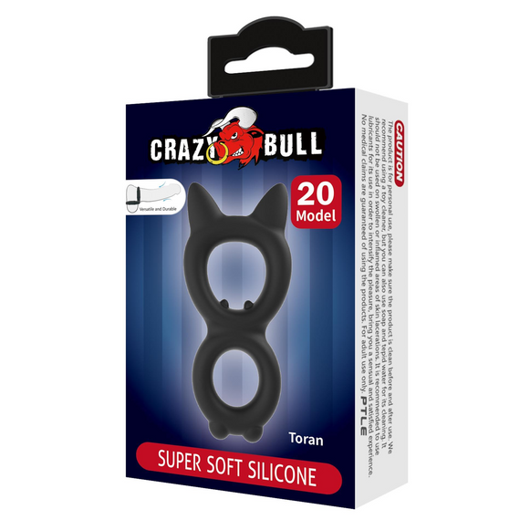 Ерекційне кільце Crazy Bull №20 - TORAN super soft silicone, BI-210365 sexstyle | Зображення 6