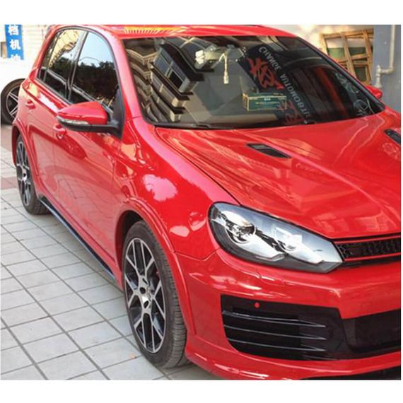 Боковые пороги (для Base HB 2010-2013, Карбон) для Volkswagen Golf 6 | Зображення 2