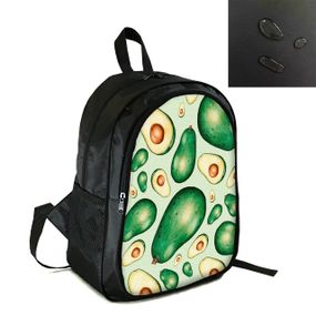 Рюкзак шкільний, міський, спортивний 38×28см з принтом Авокадо дитячий, підлітковий для хлопчика, дівчинки (4289)