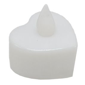 Декоративна свічка "Серце" CX-19 LED, 3см Білий