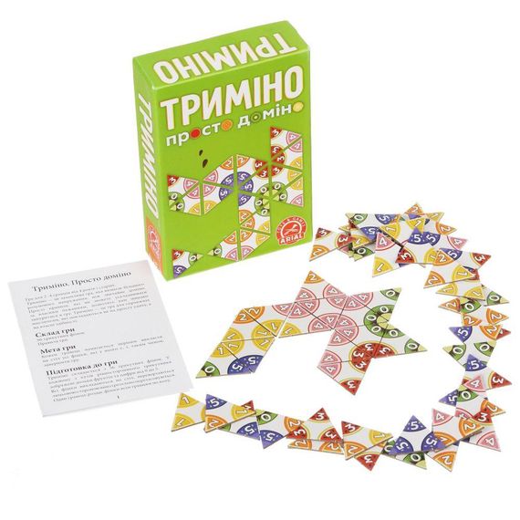 Настольная игра Тримино. Просто домино | Зображення 1