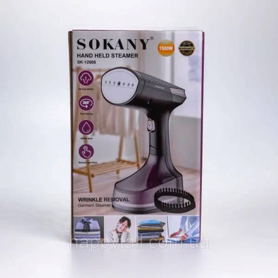 Ручний відпарювач для одягу вертикальний Sokany 1500 Вт паровий парогенератор SK-12008 | Зображення 6
