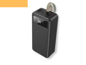 Павербанк зовнішній акумулятор XPRO DBT09 60000 mAh з індикацією зарядки та ліхтариком чорний (40588-01)