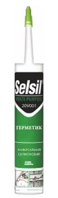 Герметик силікон універсальний білий 310 мл SELSIL-20V001