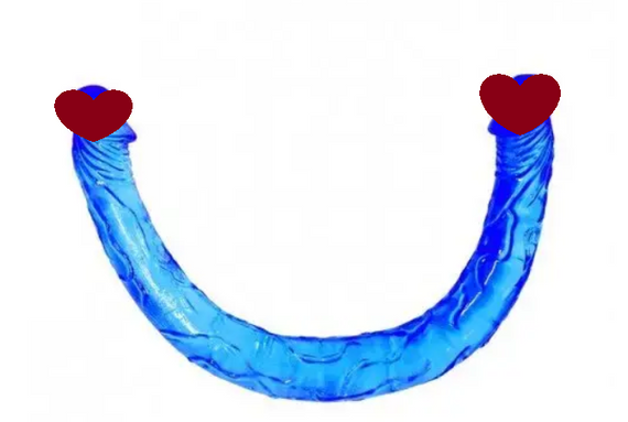 Подвійний Фалоімітатор "Double Dong" BLUE Sex Aura