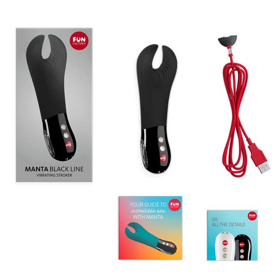 Вібратор для пеніса Fun Factory MANTA black, підходить для парних ігор sexstyle | Зображення 4
