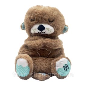 Мягкая игрушка выдра "Сказочные сны" ZB-332(Brown) коричневый, дышит, музыка и свет