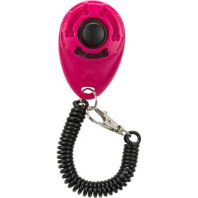 Клікер Trixie для собак з карабіном і спіральним тросом