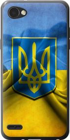 Чехол на LG Q6 Флаг и герб Украины 1 "375u-1094-17620"