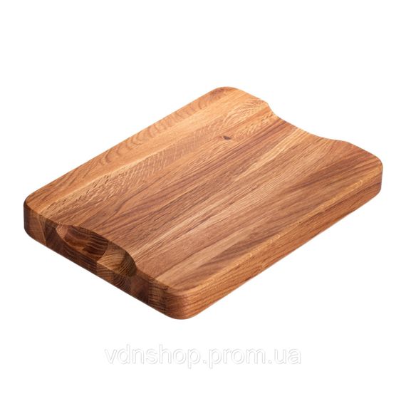 Кухонная разделочная доска деревянная 30×20 см прямоугольная Lugi C32W200300D | Зображення 2