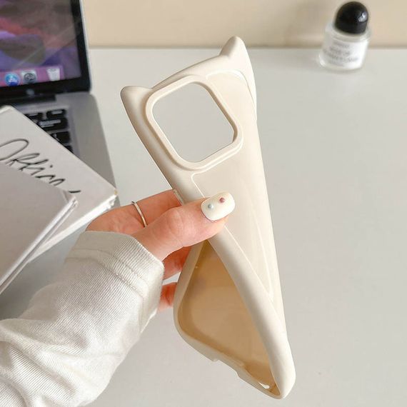 Чехол TPU Cat для Apple iPhone 13 Pro Max (6.7") Antique White | Зображення 1