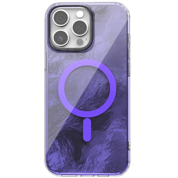 Чехол TPU Shiny Mountain (MagFit) для Apple iPhone 12 Pro / 12 (6.1") Purple