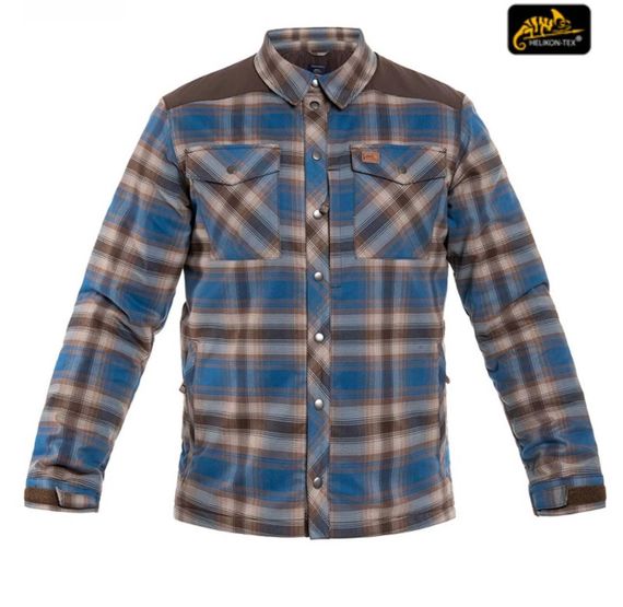 Сорочка Helikon Winter Warden Long Sleeve - Forest Blue Plaid