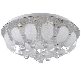 Люстра потолочная хрустальная с пультом LED E14 WH (BCL-418S/6)