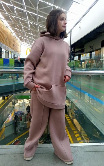 Комплект палацо + худі оверсайз