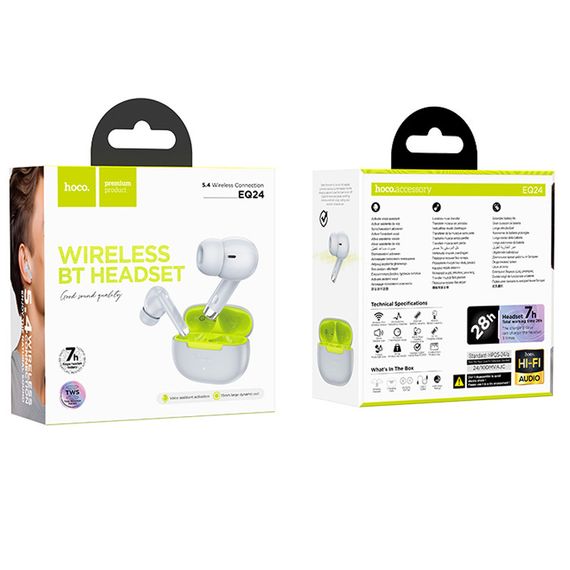 Беспроводные TWS наушники Hoco EQ24 Estrella Gray Lake | Зображення 1