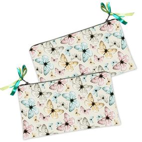 Косметичка женская Много бабочек 20х12 см (K_OS097)