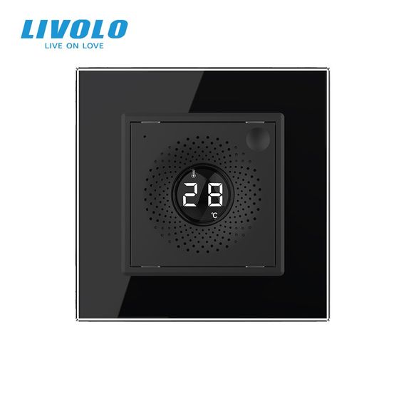 Термометр-гігрометр LIVOLO, 230В, чорний | Зображення 1