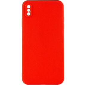 Силиконовый чехол Candy Full Camera для Apple iPhone XS Max (6.5") Красный / Red