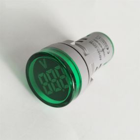 Цифровой вольтметр AC 60-500 V зеленый AD16-22DSV панельный