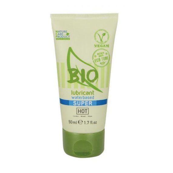 Органічний лубрикант на водній основі Hot Bio Lube Super, 50 мл Sex Aura
