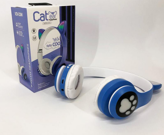 Бездротові навушники Cat Ear RGB VIV-23M (Синій) | Зображення 4
