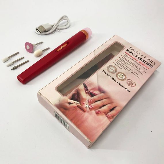 Фрезер для манікюру та корекції нігтів Flawless Salon Nails червоний, Фрезера для манікюру LT-670 педикюру корекції | Зображення 9
