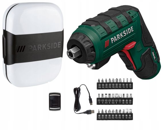 Акумуляторна викрутка Parkside PAS 5 D5 4 В, 1500 мАг, 10 Нм з набором біт (30 шт.) | Зображення 7